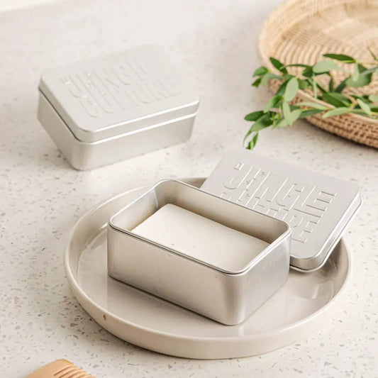 Travel Soap Tin | Metal Soap Container (w/ Drip Tray)